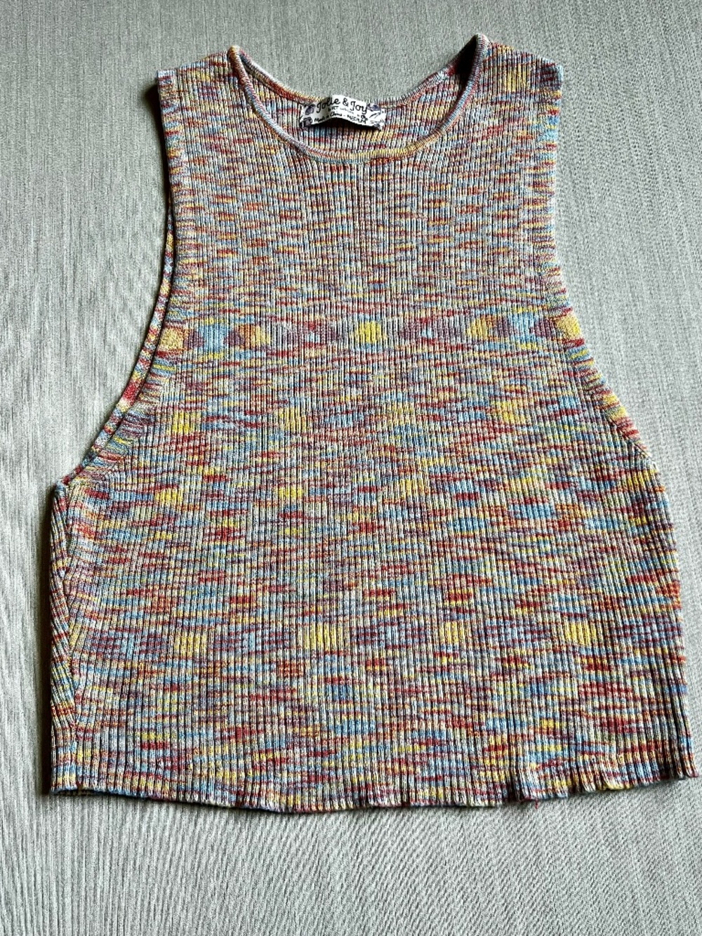 Jolie & Joy Sweater Crop Tank Top Size Med